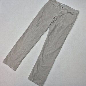 Eddie Bauer Womens Relaxed Boyfriend Khaki Corduroy Five Pocket Pants Sz 6 32/30